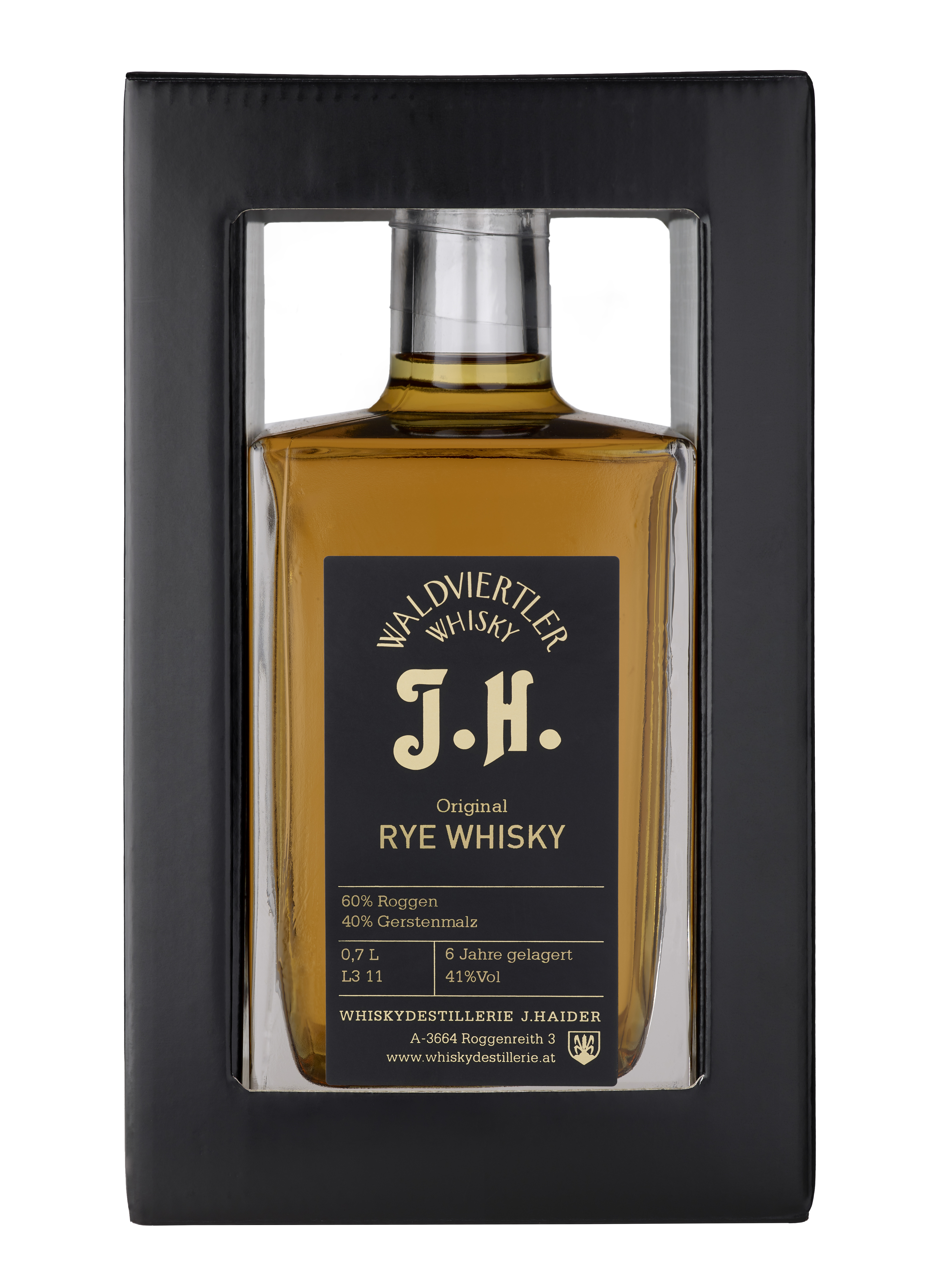 RARE Original Rye Whisky J.H. (Fassstärke)