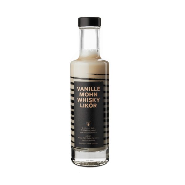 Vanille-Mohn-Whiskylikör aus Österreich